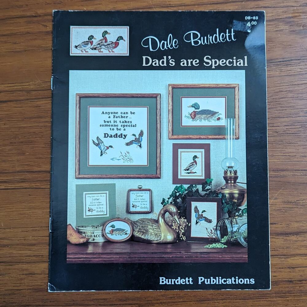 Dad's are Special Cross Stitch Pattern Booklet 1986